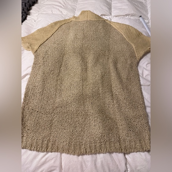 Elan Camel Knit 3/4 Sleeve Open-Front Cardigan - NWT - OS - Picture 5 of 11